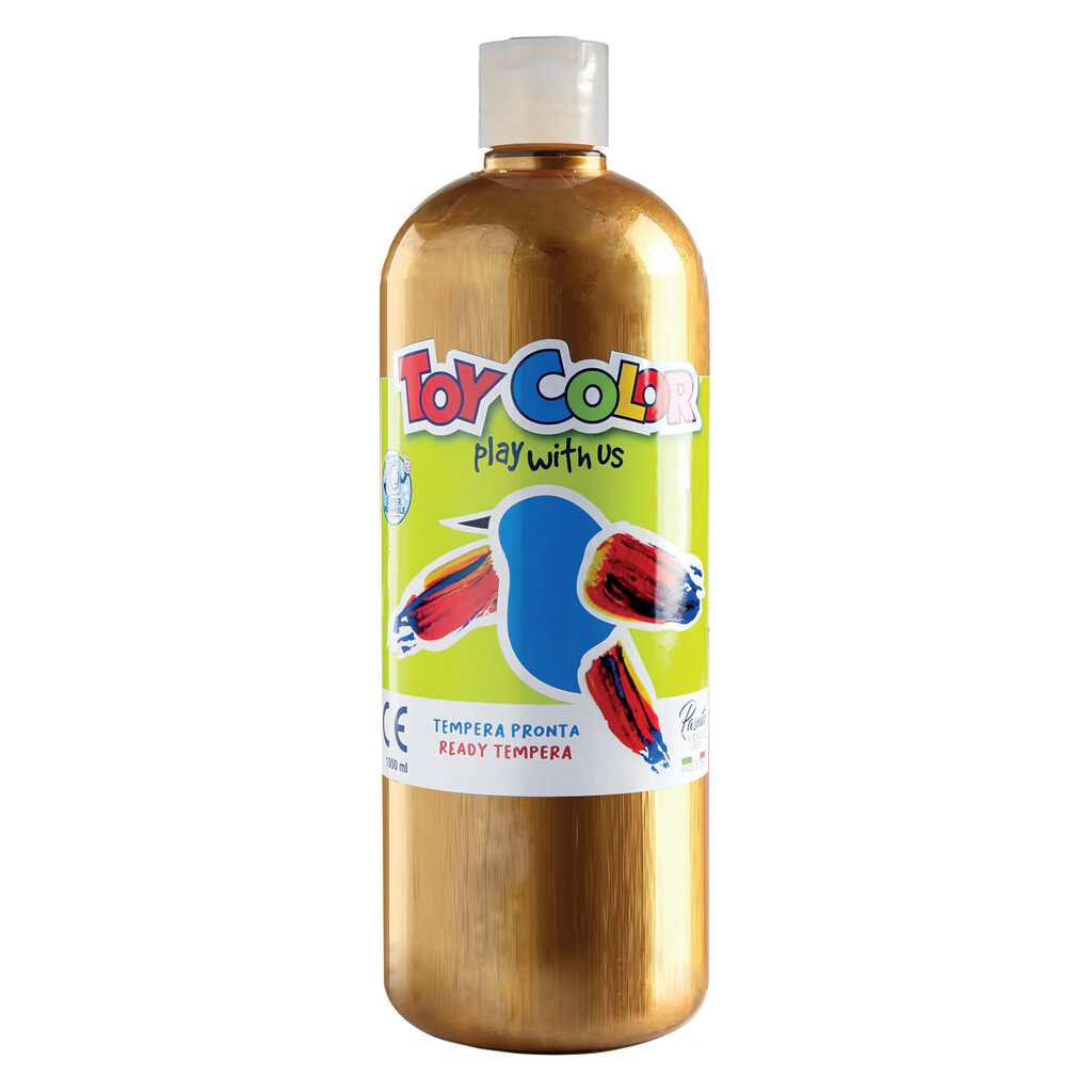 Colore a tempera Toy Color: oro, 1000 ml, super lavabile