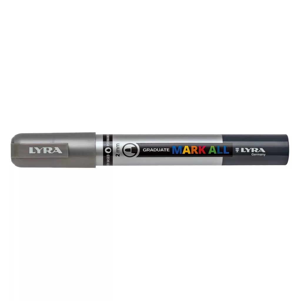 Marcatore Lyra Graduate Mark All: argento, 2 mm, cf. da 6 pz. - immagine 2