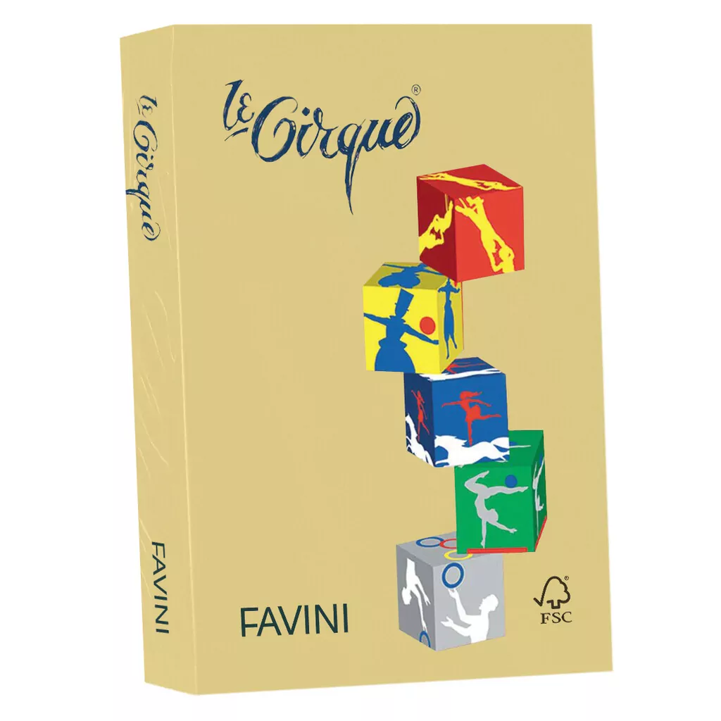 Carta Favini Le Cirque Colori Tenui: camoscio 105, 210 X 297 mm, A4, 80 g/mq, liscia, 500 fg. - immagine 2
