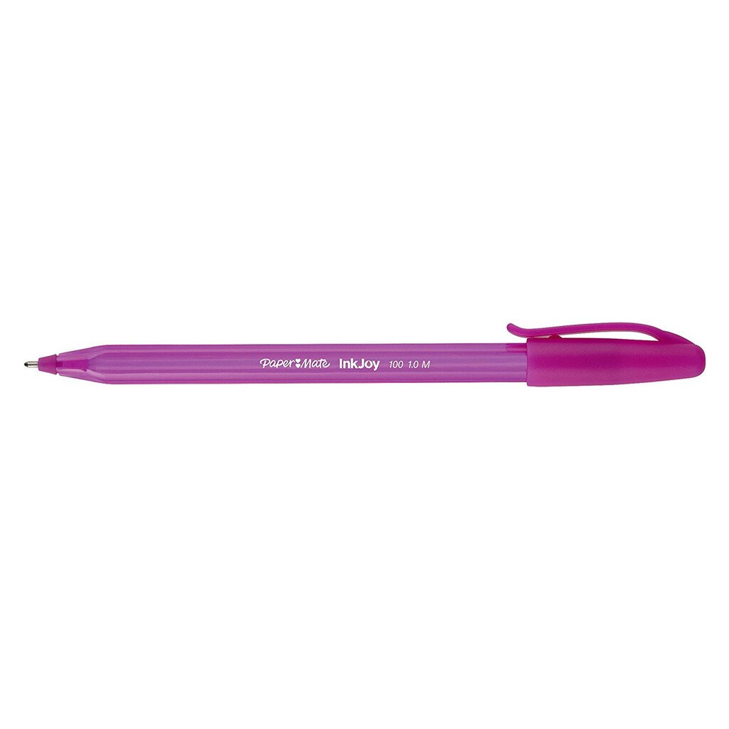Penna Paper Mate InkJoy 100 CAP: rosa, medio, cf. da 12 pz. - immagine 2
