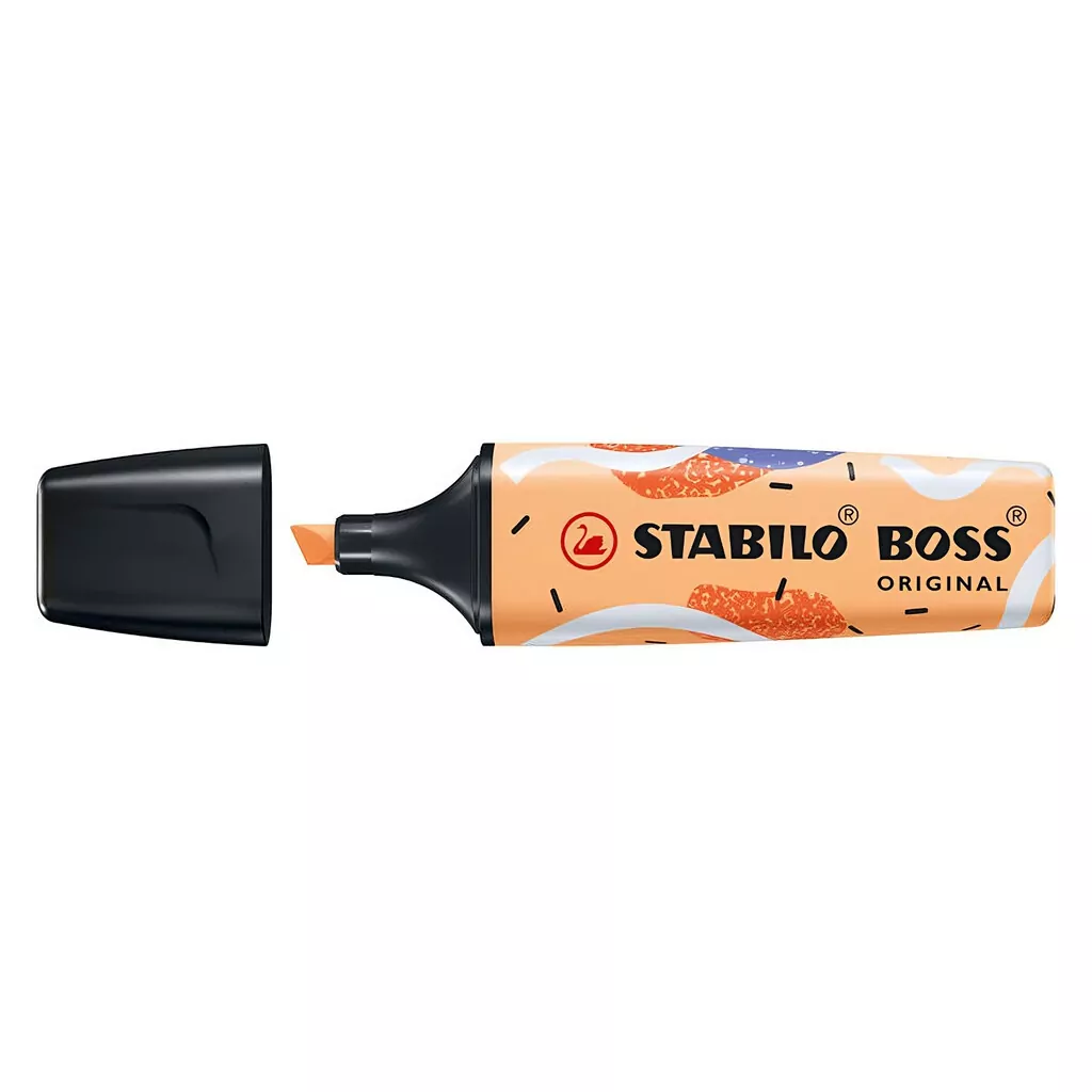 Evidenziatore a pennarello Stabilo BOSS Original: pale orange, by Ju Schnee, cf. da 10 pz. - immagine 2