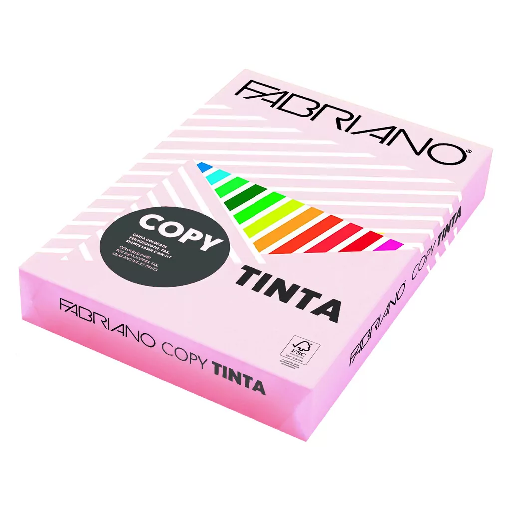 Carta per la stampa Fabriano Copy Tinta A4 Unicolor 80, Colori Tenui: risma di 500 fogli, cipria - immagine 2