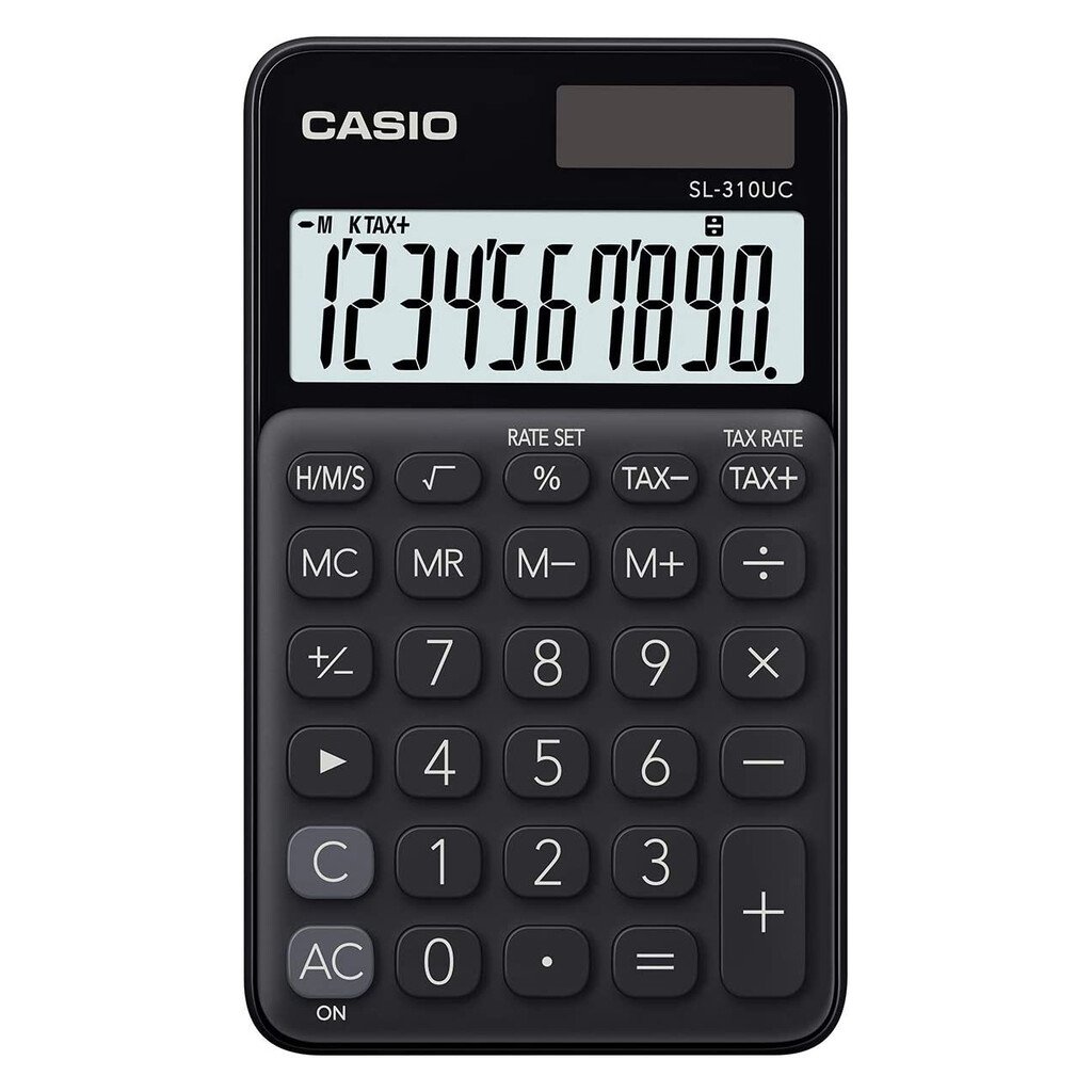 Calcolatrice tascabile Casio SL-310UC-BK-W-EC: nero - immagine 2