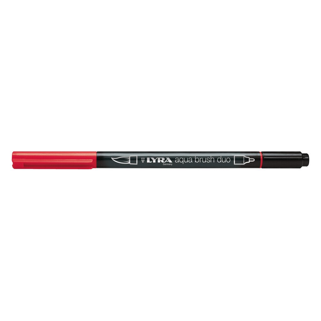 Pennarello Lyra Aqua Brush Duo: lacca geranio scuro, ast. app. da 10 u. - immagine 2