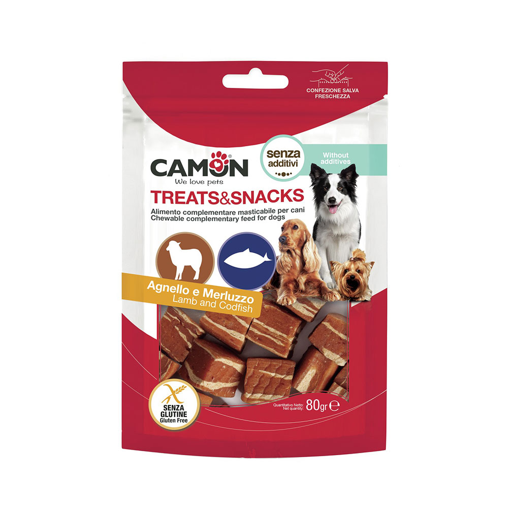 Camon Cubetti Agnello e Merluzzo – Snack per Cani - immagine 2