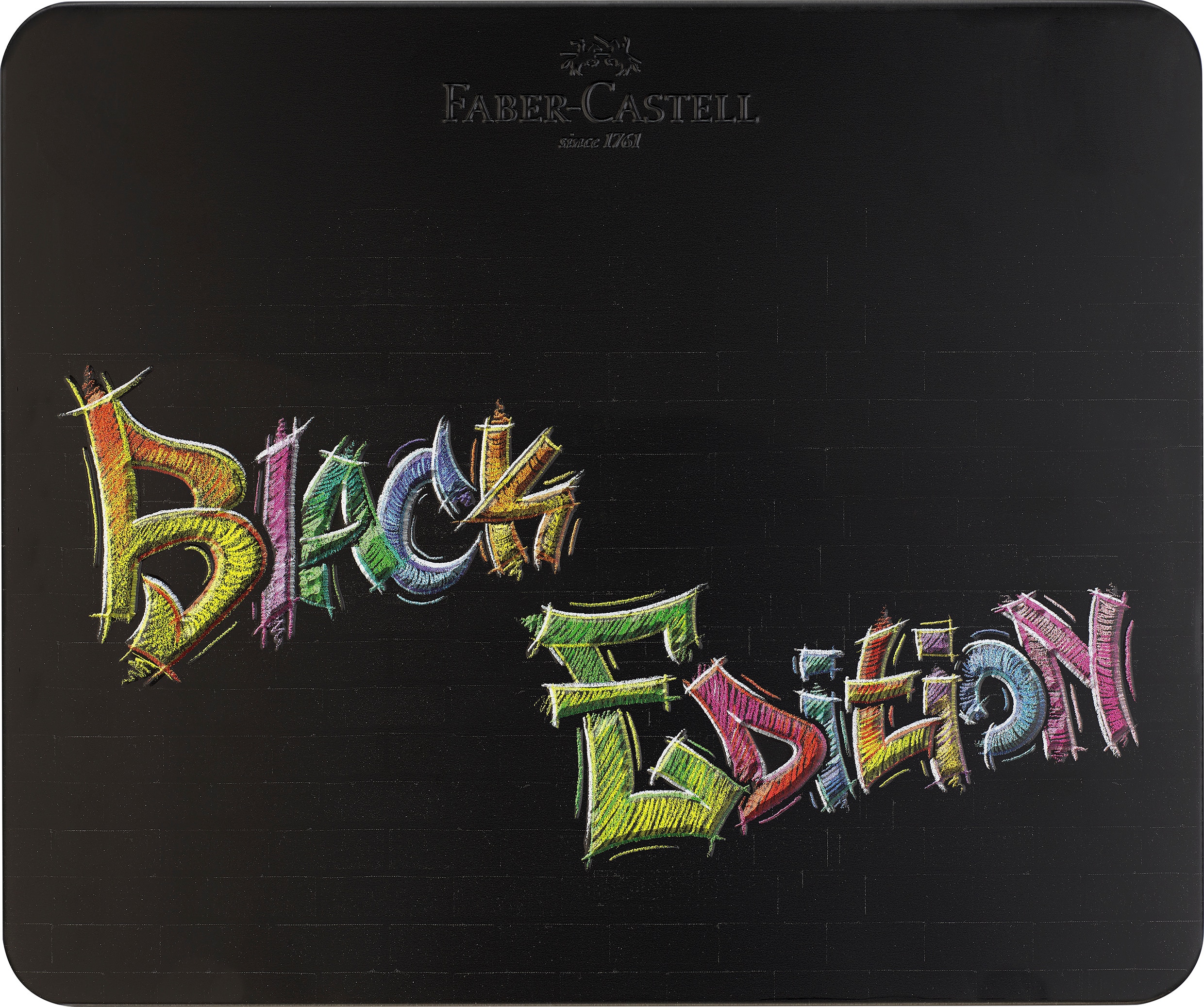 FABER-CASTELL Matite colorate Black Edition 116490 Astuccio metallico 100 pezzi - immagine 2