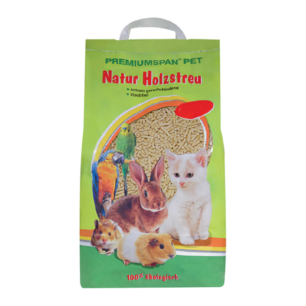 Premiumspan pet – Pellet Lettiera per Uccelli, Roditori & Gatti 10l/6kg - immagine 2