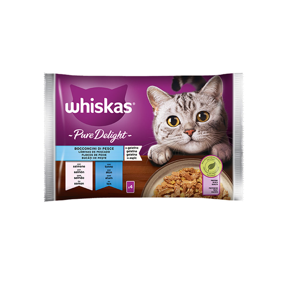 Whiskas Pure Delight Bocconcini di Pesce 4x85g - immagine 2