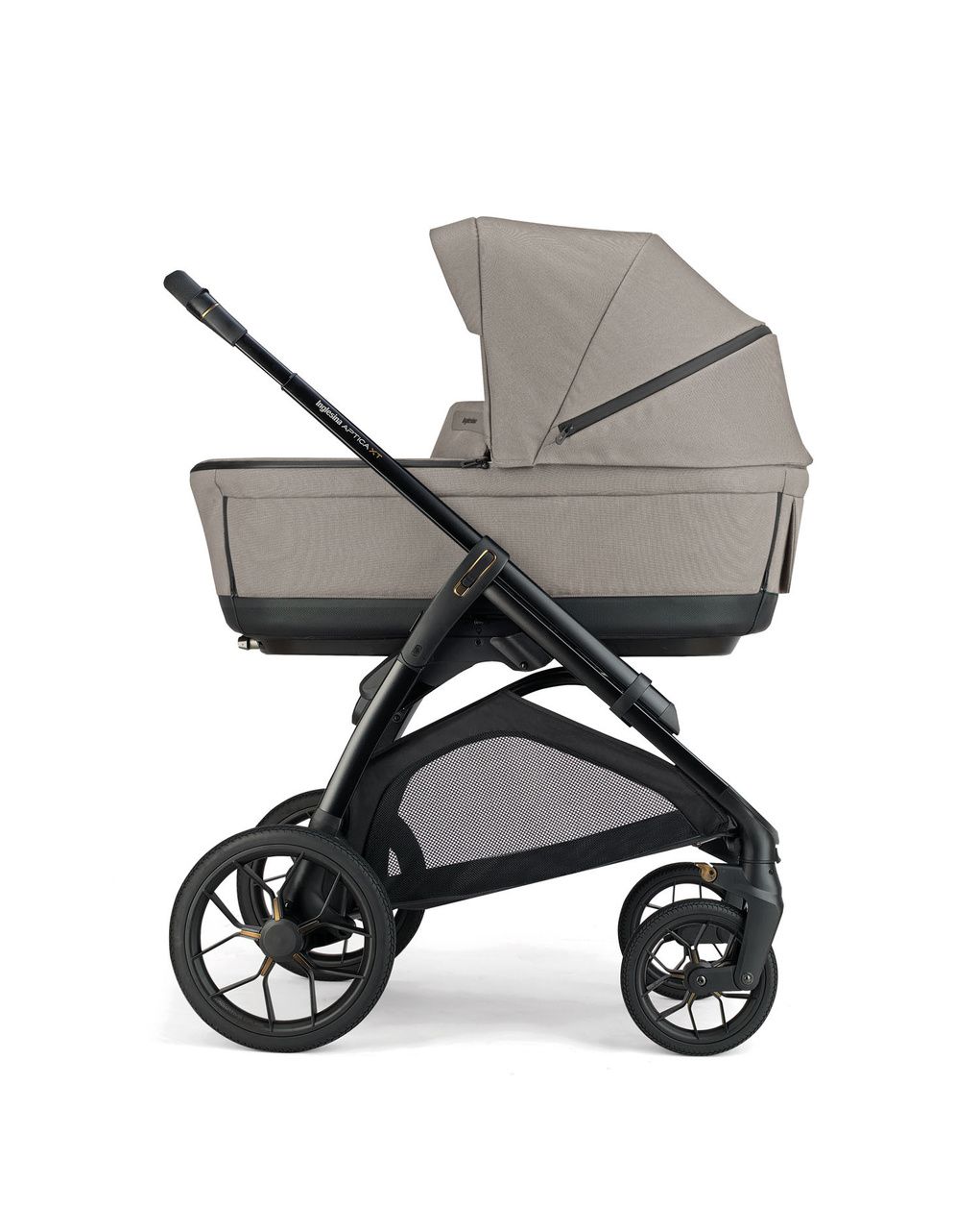 Aptica xt system quattro – tundra beige con telaio black e seggiolino auto darwin infant recline evo – inglesina - immagine 3