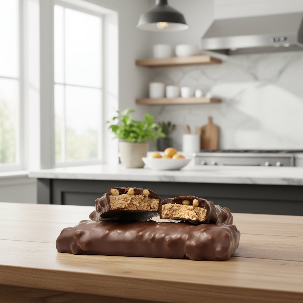 Barretta proteica cioccolato croccante al caramello Low-carb - immagine 3