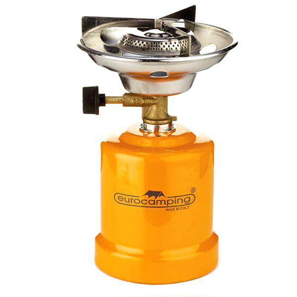 Eurocamping fornello gas manuale 1118 accensione manuale portacartuccia metallo - immagine 2