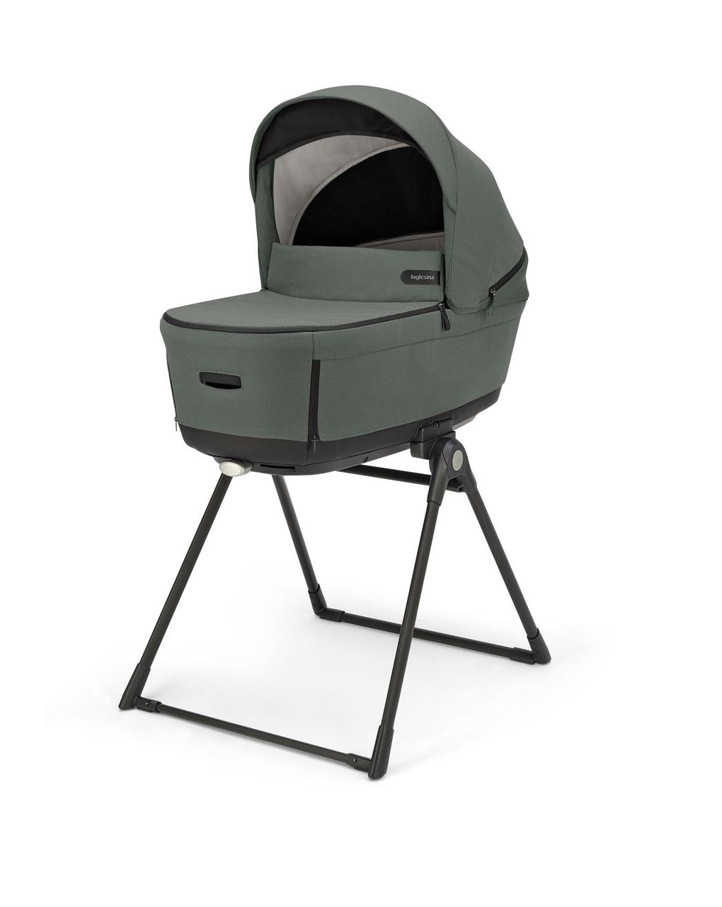 Aptica xt system quattro – taiga green con telaio nero e seggiolino auto darwin infant recline – inglesina - immagine 4
