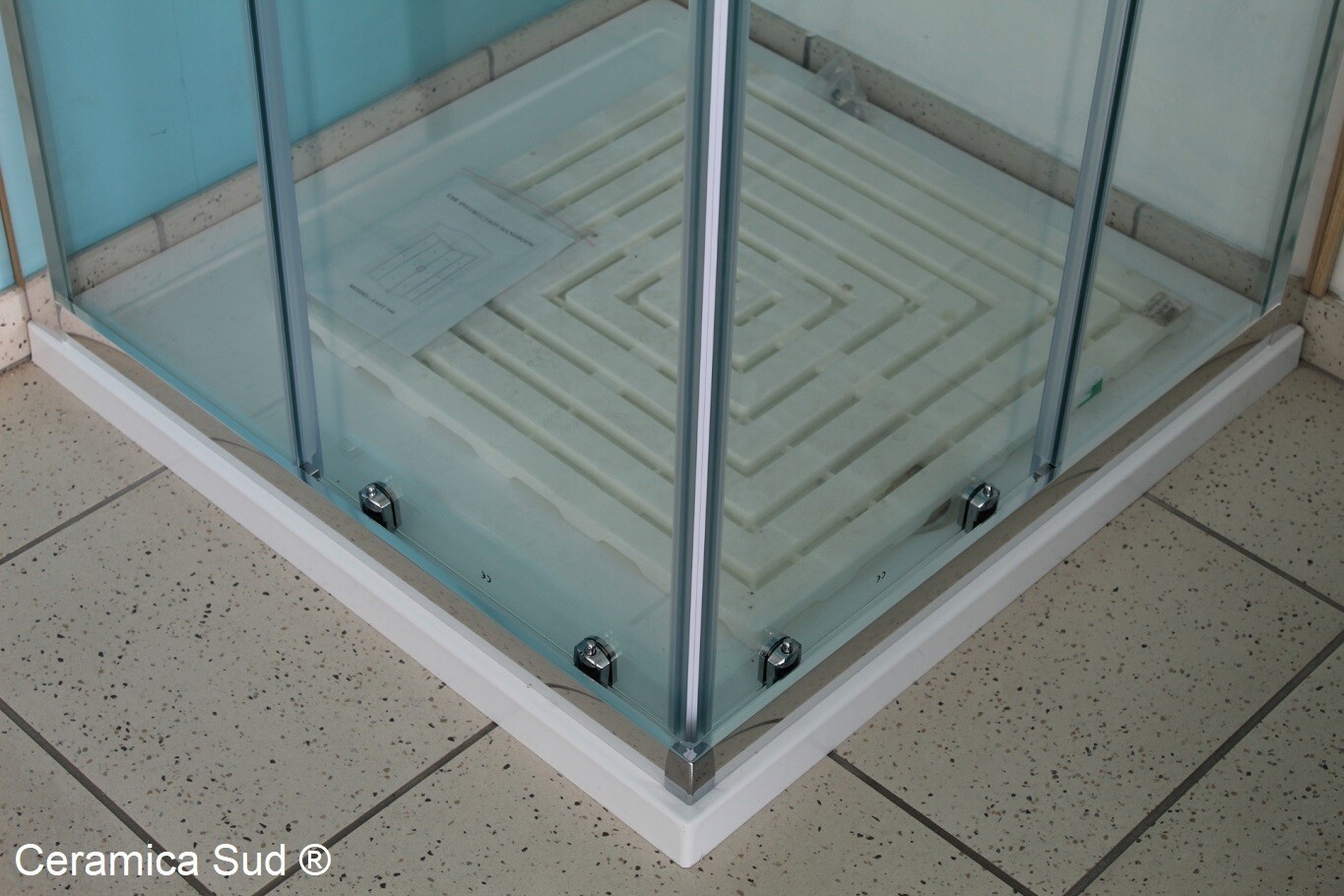 Box doccia angolare con tolleranza 66, 67, 68 x 113, 114, 115 cm. cristallo certificato - immagine 7