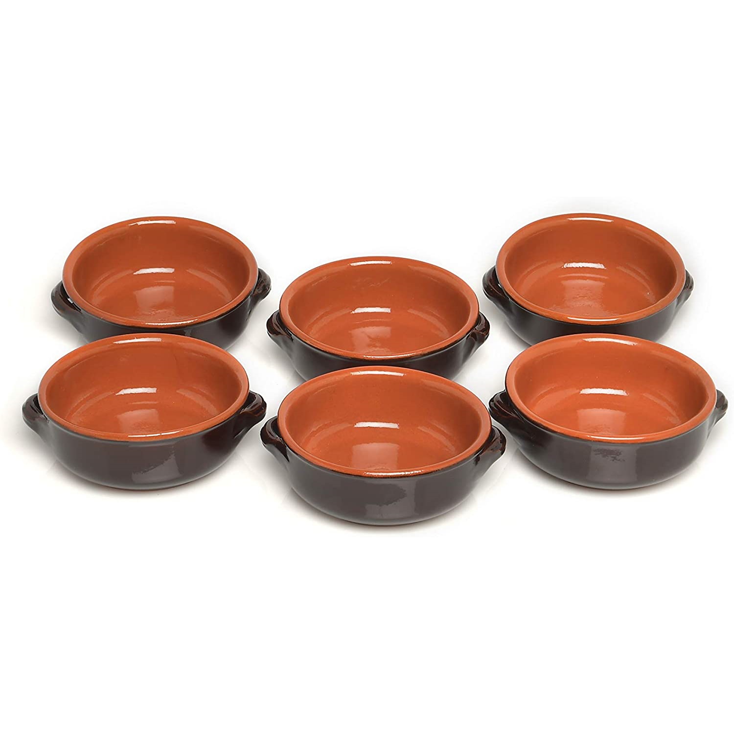 Bruna Colì Set 6 Ciotole 2 manici diametro 14 cm in terracotta - immagine 2