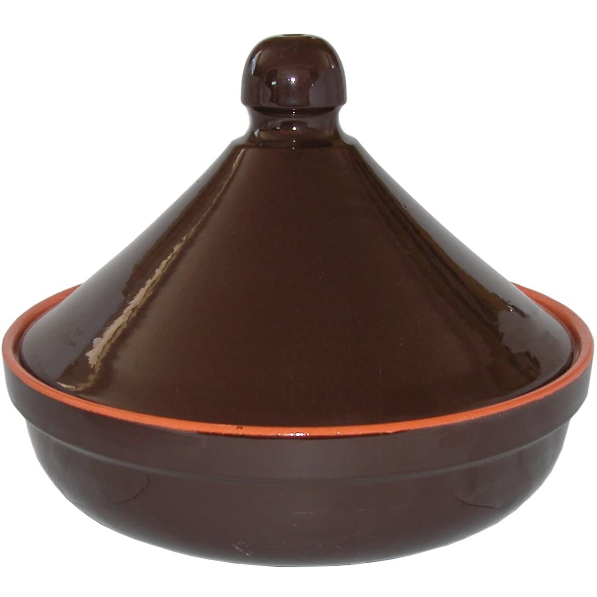 Bruna Colì Tajine diametro 26 cm e h 23 cm in terracotta rivestimenti in ceramica - immagine 3