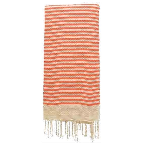 Tadé Telo Fouta riga larga cotone puro 100 x 200 cm lavorazione a nido d’ape - immagine 3