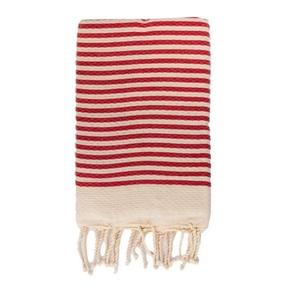 Tadé Telo Fouta riga larga cotone puro 100 x 200 cm lavorazione a nido d’ape - immagine 9